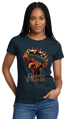 Produktbild von Spreadshirt Game Of Thrones Logo Frauen T-Shirt, L, Navy