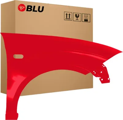 Image de BLU Aile Compatible avec Seat Altea 5P1/5P5 LS3H Droite Rot Emocion | 2004-2015 | Avant | Peint| Prêt à Monter | Galvanisé