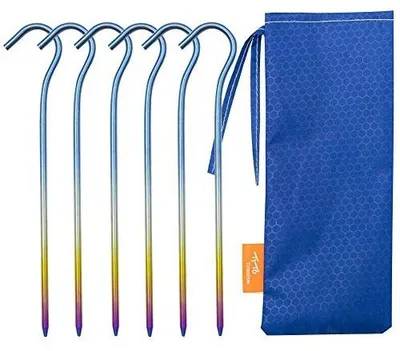 Zdjęcie produktu dla Śledź namiotowy tytanowy do namiotu pasterskiego 6 szt. 165 mm