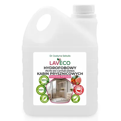 Zdjęcie produktu dla Hydrofobowy płyn do czyszczenia kabin prysznicowych – owocowa fantazja – 2 l