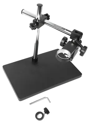 Produktbild von Mikrofonboom-Ständer, höhenverstellbar, mehrachsige Rotation, schwarz, schwarz