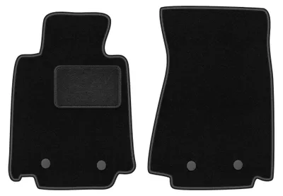 Immagine prodotto di Tappetini anteriori in moquette per Nissan 370Z 2009-2020 (coupé/roadster) – 2 pezzi, neri, su misura – Wielganizator LUX