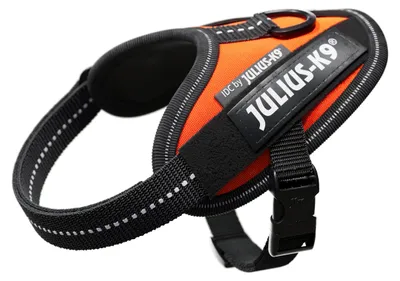 Immagine prodotto di Julius-K9 Imbracatura di potenza IDC UV arancione neon, taglia: 3XS/baby 1
