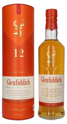 Produktbild von Glenfiddich 12 Years Old Triple Oak Single Malt 40% Vol. 0,7l in Geschenkbox