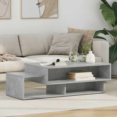 Obrázok produktu pre Maison Exclusive – konferenčný stolík, farba betónová sivá, rozmer 105 x 50 x 32,5 cm, materiál: drevovláknité dosky