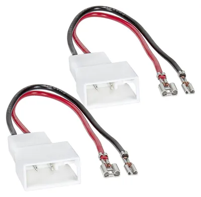 Obrázek produktu pro Adaptér reproduktorů (sada 2 kusů) kompatibilní s konektorem DIN, vhodný pro modely Citroen C1, Peugeot 107, Toyota Aygo