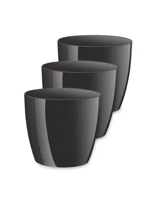 Produktbild von Garronda Blumentopf 3 Stück GD-0032 (Graphit05, ⌀ 18, H 16cm)