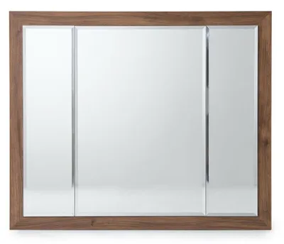 Productafbeelding van Spiegel: Comfortabel, stijlvol, glas, praktisch, veelzijdig, hout, bruin