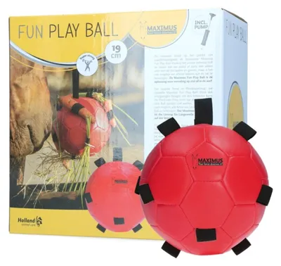 Zdjęcie produktu dla Excellent Horse Fun Play Ball Red – piłka antystresowa dla koni 19 cm