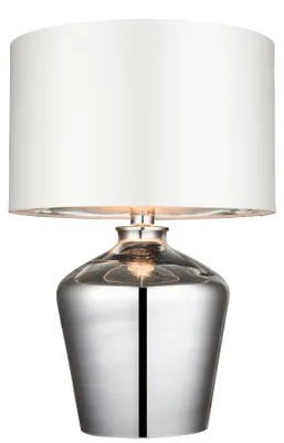 Zdjęcie produktu dla Lampa stołowa WALDORF chromowana 1xE27x7W szkło wym:47x32x32cm IP20 Endon
