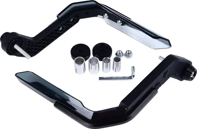Produktbild von 2PCS Motorrad Handschutz Winddicht Kollision Schutz Universal Fit Lenker Handschutz Schwarz
