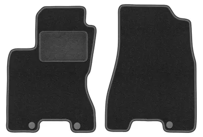 Image de Tapis avant en moquette pour Nissan X-Trail II T31 2007-2014 (SUV) – 2 pièces, gris graphite, sur mesure – Wielganizator LUX