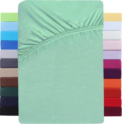 Produktbild von Jersey Spannbettlaken Wasserbett Boxspringbett 180-200x220cm Jade