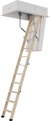 Produktbild von Dolle Bodentreppe clickFIX® 4-teilig bis 274cm Raumhöhe mit U-Wert 0,49 Deckenöffnung 110x70cm