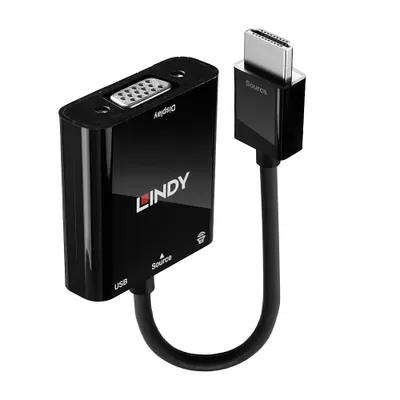Immagine prodotto di LINDY Konverter HDMI auf VGA und Audio 1080p ohne Scaling