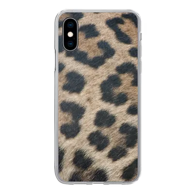 Produktbild von MuchoWow® Handyhülle Schutzhülle Hülle für iPhone X Leopardenmuster Silikon Softcase Handy Hülle - Handyhülle