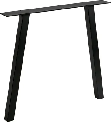 Produktbild von WOOOD Tablo Tischbein aus Metall 1 Stück, A-Form, Schwarz
