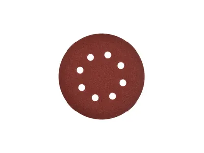 Image de papier de verre sur disque 125mm P240, disques 8 trous