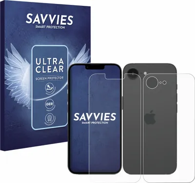 Produktbild von 18x Für Apple iPhone 16e / 17e Schutzfolie Savvies Displayschutz Display Schutz Folie Klar Transparent