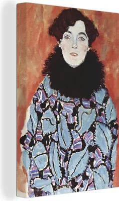 Zdjęcie produktu dla OneMillionCanvasses® - Obrazy na płótnie - 90x140 cm, Portret Johanny Staude - Gustav Klimt, Dekoracja ścienna - Dekoracja ścienna - Sypialnia