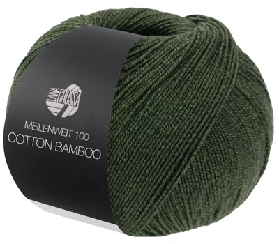 Produktbild von Lana Grossa - Meilenweit 100g Baumwolle Bamboo 0043 oleandergrün