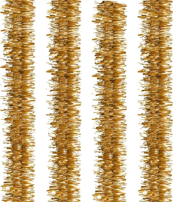 Productafbeelding van Kerst klatergoud slinger - Glitter decoratie - Kerstboom versieren - Dun en glanzend - 5 meter - Goud
