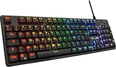 Image de Le clavier AZERTY de G-Lab, noir, connexion USB 2.0