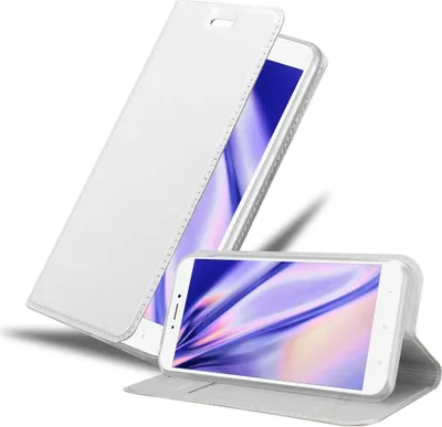 Produktbild von Cadorabo Handyhülle für Xiaomi Mi MAX 2 Schutz Hülle in Silber Cover Etui Book Case Booklet