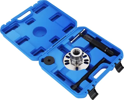 Image de Extracteur de moyeu hydraulique, capacité de charge 10T, compatible avec les moyeux à 4 et 5 trous, bleu