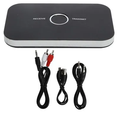 Produktbild von Bluetooth 5.0 2-in-1-Adapter: Drahtloser Audioempfänger/Sender (AUX) für Fernseher und Computer