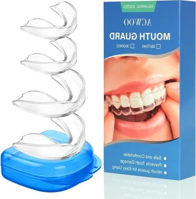Obrázok produktu pre Sada chráničov zubov, 4-dielna – nočná ochrana zubov a proti chrápaniu – 2 veľkosti