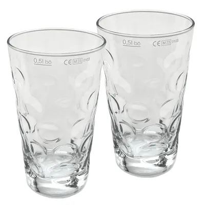 Produktbild von 2 x Dubbeglas 0,5 Liter - Weinschorle Gläser, Schoppenglas, Pfalz Schorle Gläser, Pfälzer Dubbegläser