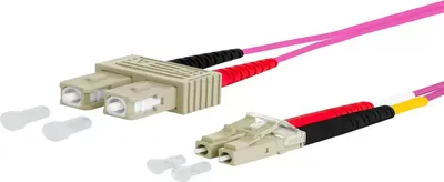 Produktbild von Metz Connect OpDAT Patchkabel SC-D/LC-D OM4, 8,0 m 151S1EOJO80E