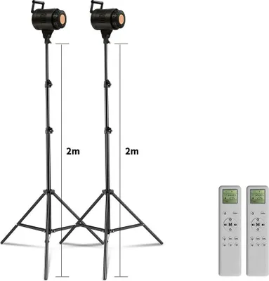 Image de Photographie, lumière, balance des blancs lumière du jour, design portable, 2 trépieds de 2 m