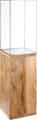 Immagine prodotto di Gilde Windlicht, Mangoholz, naturfarben, VE 1, L. 26 cm, B. 26 cm, H. 91 cm 26227