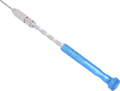 Image de Perceuse à main sculpter des bijoux bleu en acier inoxydable -Foreur pour le travail du bois en acier inoxydable