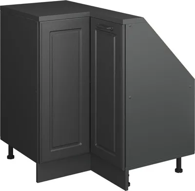 Produktbild von Eck-Küchenschrank für Dachschrägen Vicco R-Line Anthrazit Landhaus 75.6 cm mit 1 Tür, Model 59089