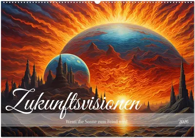 Produktbild von Zukunftsvisionen Wenn die Sonne zum Feind wird (Wandkalender 2026 DIN A2 quer), CALVENDO Monatskalender