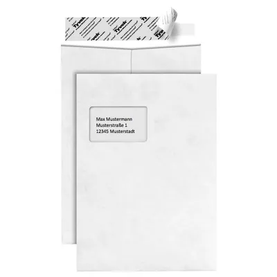 Image de BONG 67176 Enveloppes d'expédition Tyvek® Pocket DIN C4 avec fenêtre blanc 20 pcs.