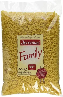 Produktbild von Jeremias Hörnchen Classic Family Nudeln mit frischen Eiern 2500g