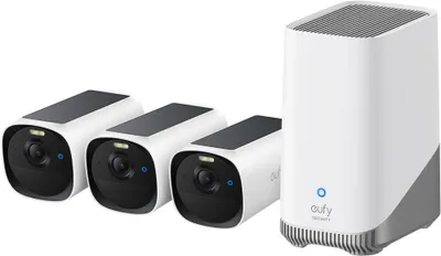 Image de Eufy EufyCam E40 3-Cam Kit + Homebase 2