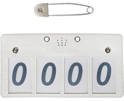 Image de Kingsland dossards 4 chiffres KLMaddie HW 2025 dossards de compétition White Onesize