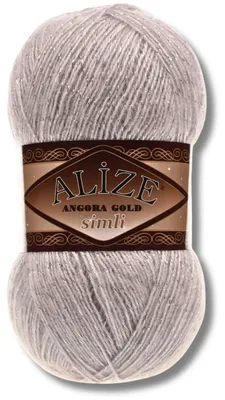 Immagine prodotto di Alize 1x 100g, filato Angora Gold Simli, con glitter, tinta unita, adatto per uncinetto e maglia (168)