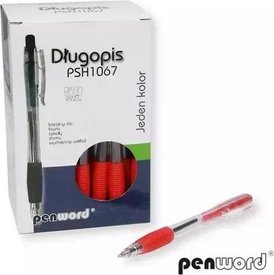Produktbild von Roter Kugelschreiber (50 Stück) – Penword