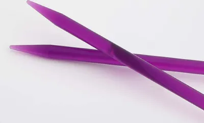 Obrázok produktu pre vymeniteľné kruhové pletacie ihlice TRENDZ 5,00 mm 13 cm fialové 2 ks