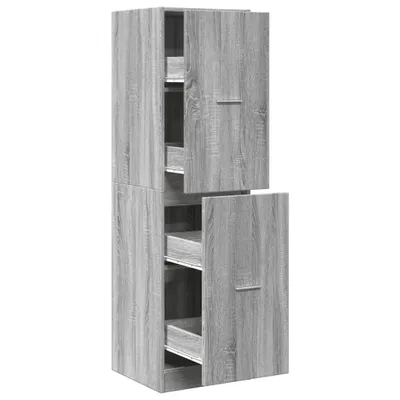Produktbild von vidaXL Apothekerschrank Grau Sonoma 40x41x144,5 cm Holzwerkstoff