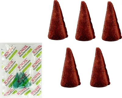 Produktbild von KNOX Räucherkerzen XXL Riesen 5er Set - mit 3er Probe "Meeresbrise" - Angenehmer Duft von Schokolade - Große Räucherkerzen