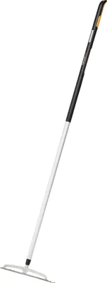 Produktbild von Fiskars Xact Rechen M, Laubrechen, Laubkehrer, Harke, Edelstahl, gehärtetes Aluminium, Silbern, 1027039