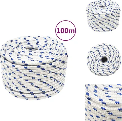 Obrázok produktu pre vidaXL Lodné lano biele 14 mm 100 m polypropylén - Laná