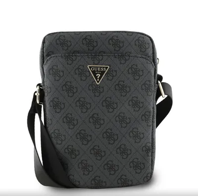 Produktbild von Guess Polyurethan4G Triangle Logo Tasche 8" Zoll, schwarz